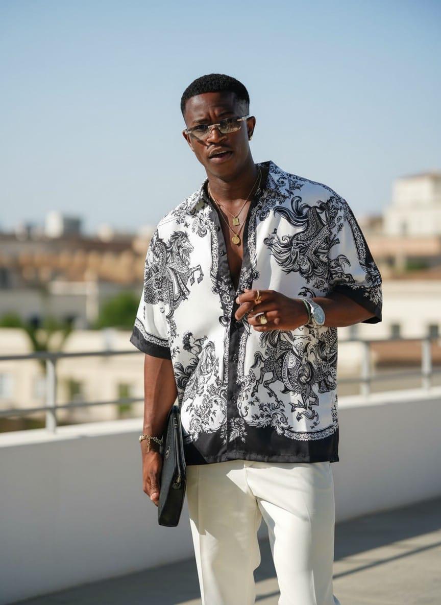 Digital Print Baggy Half Shirts (IMP)