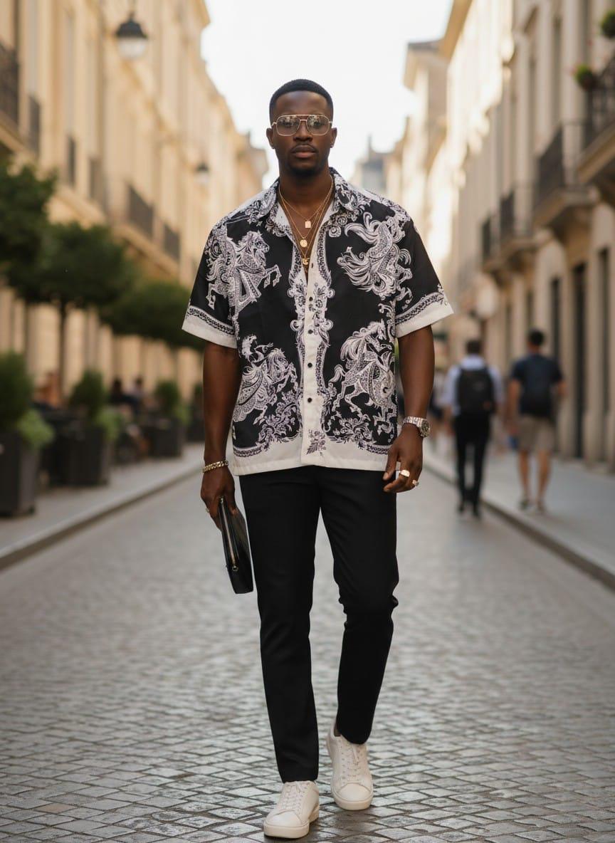 Digital Print Baggy Half Shirts (IMP)