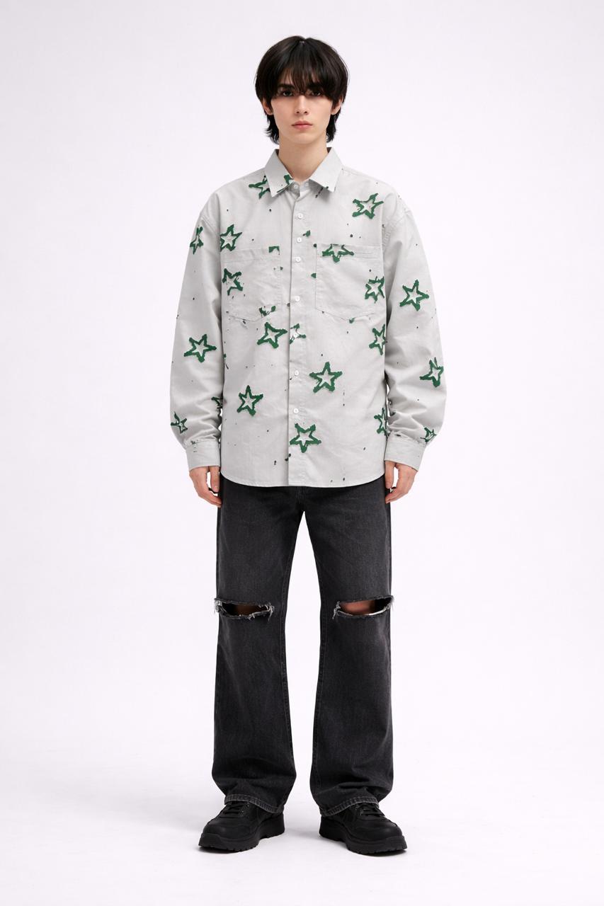 Cotton Shirt Over Baggy