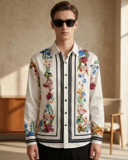 Digital Print Oversize Shirt